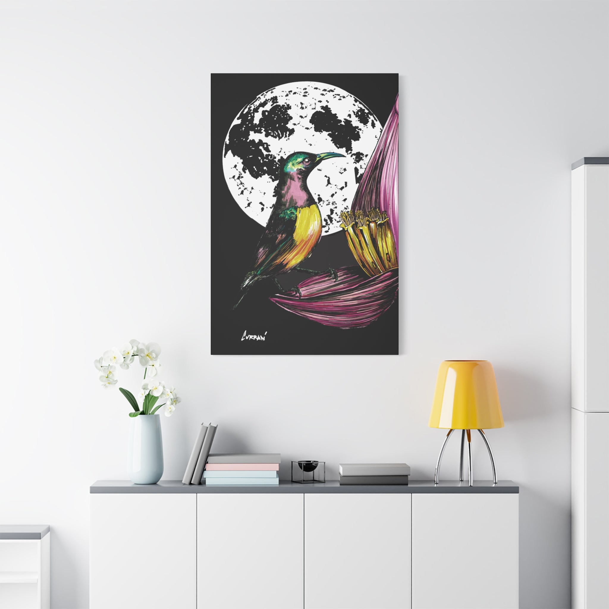 Hummingbird Wall Art Print of the Original, hand drawn