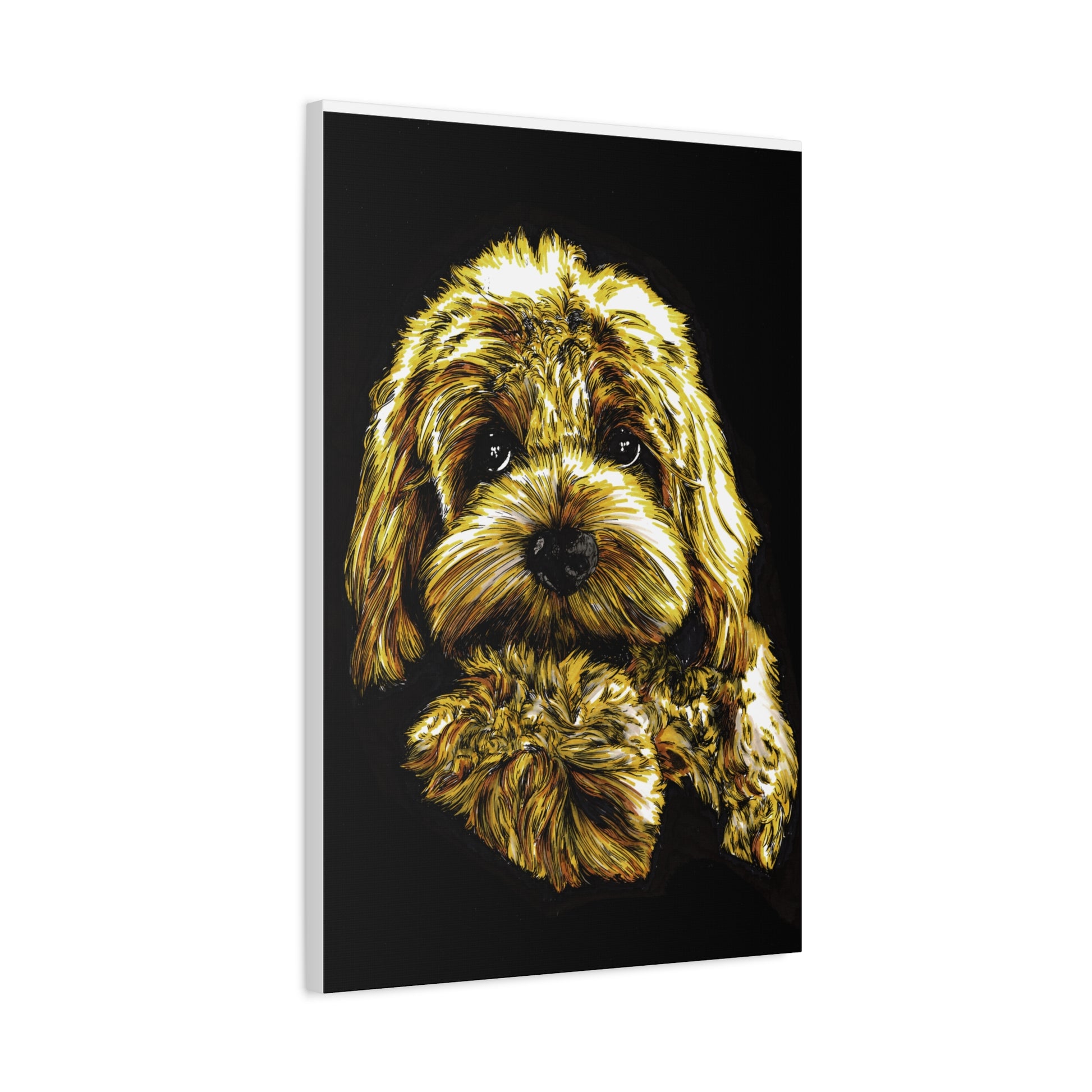 Goldendoodle Print, Hand-Drawn Original Dog Art,