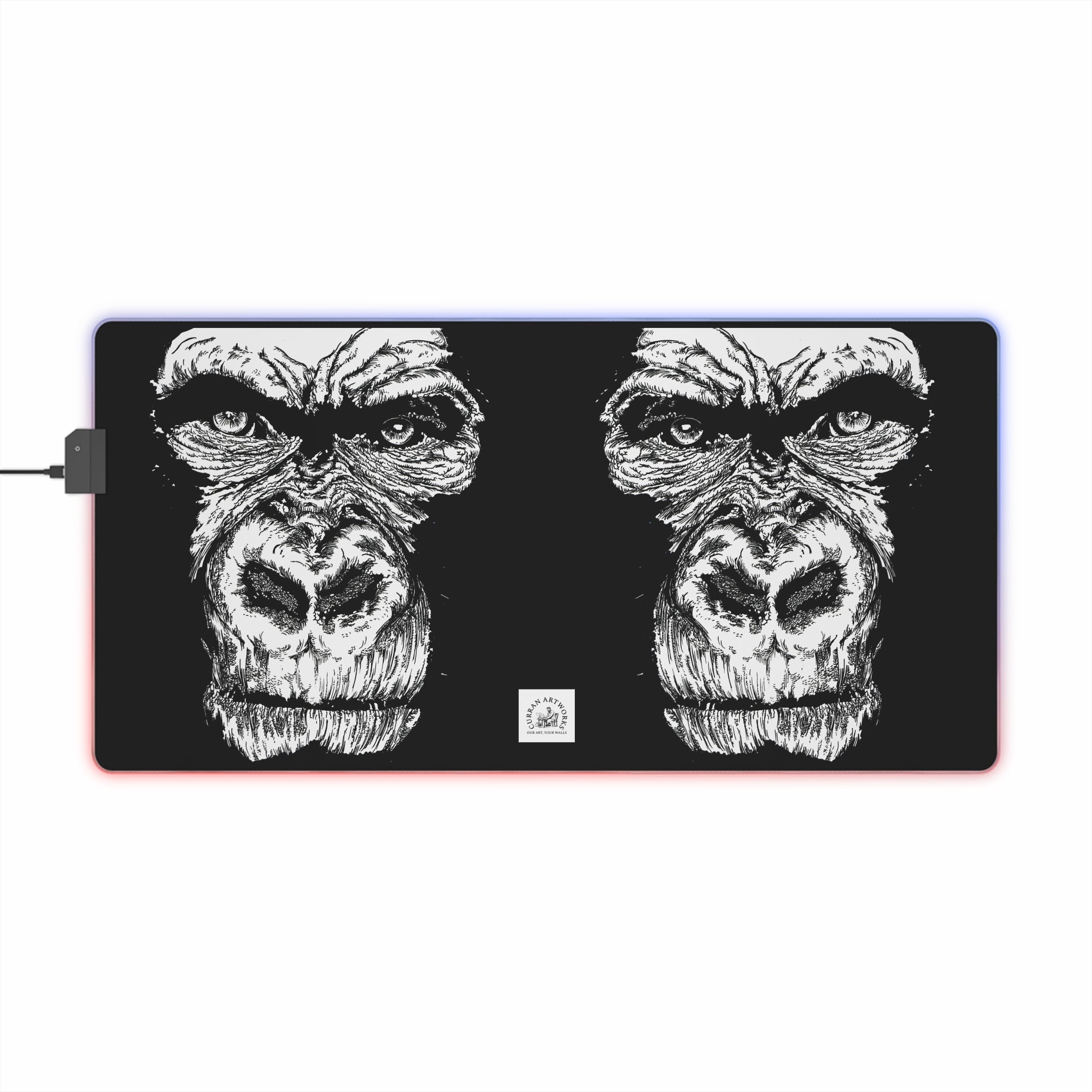 Gorilla Wild Spirit LED Gaming Mouse Pad - Gorilla Design