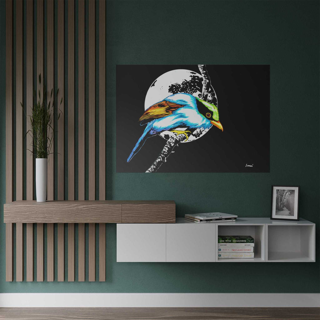 Bring nature's beauty into your space with our Vibrant Bird Satin Poster - Wall Art Print for Nature Lovers. Elevate your walls now!