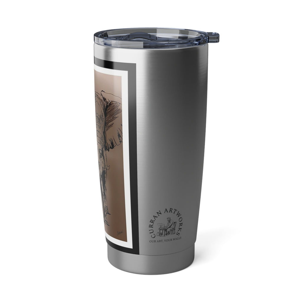 Elephant Art 20oz Tumbler, Gift Mug for Travelers