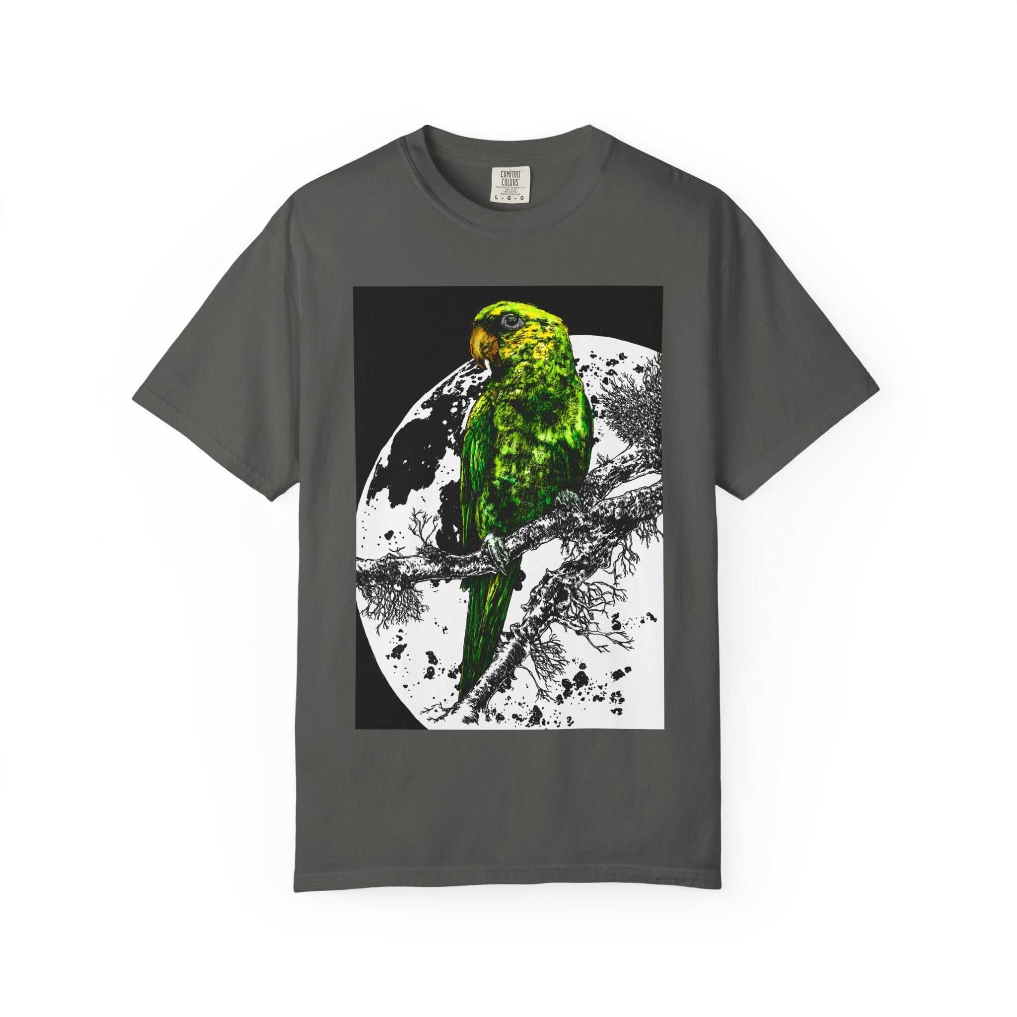 Cool Parrot in the Moonlight Unisex T-shirt