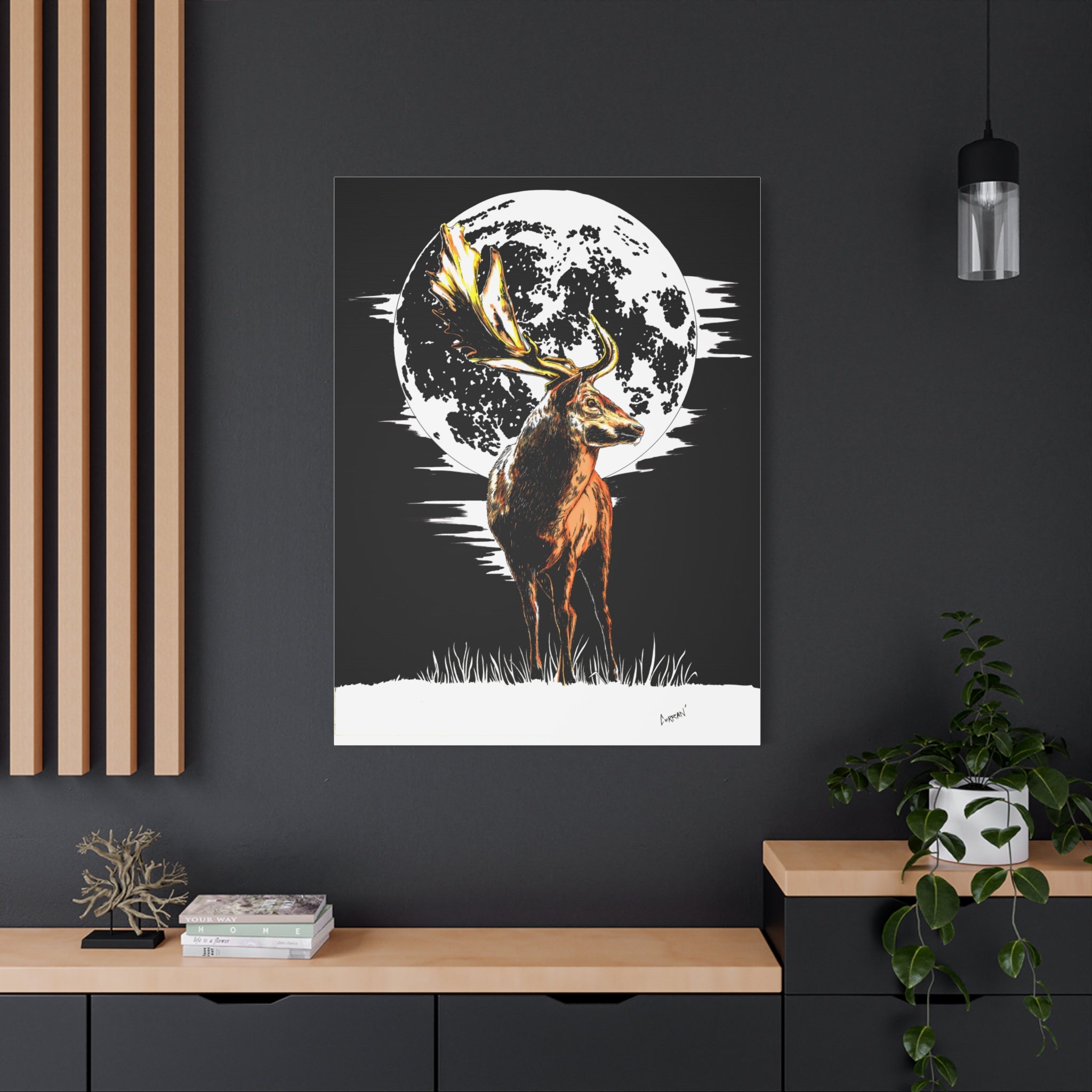 Deer Wall Art, Deer Print, Wildlife Art, Rustic Wall Decor