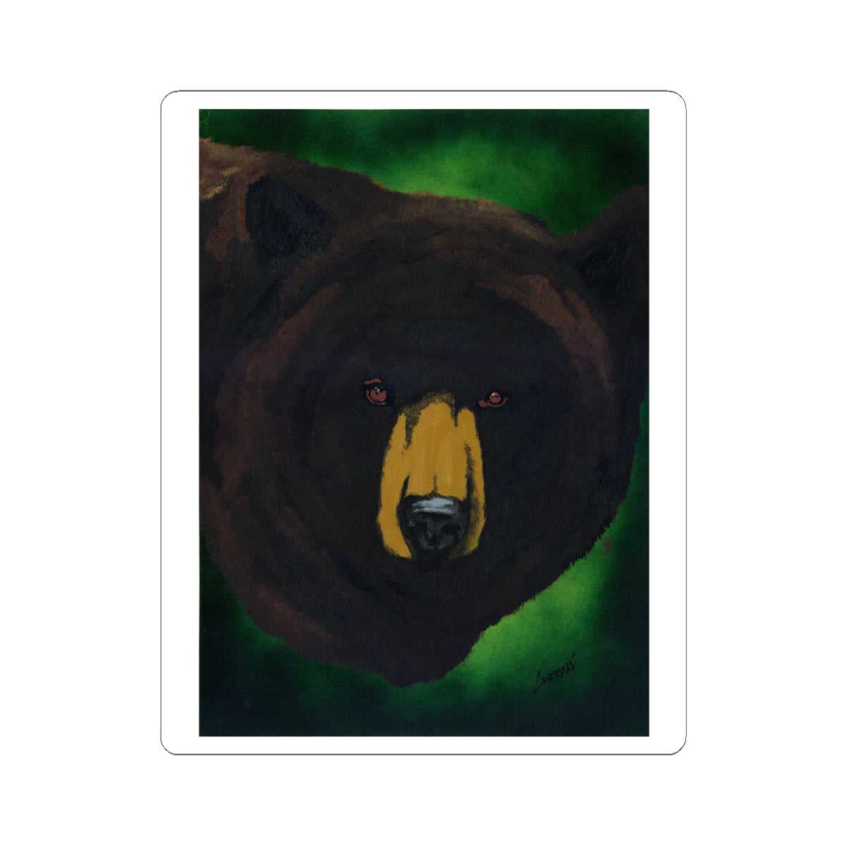 Unleash your wild side with Wild Brown Bear Kiss-Cut Stickers | Nature-Inspired Stickers! Perfect for eco lovers who adore nature-inspired designs. Order now!