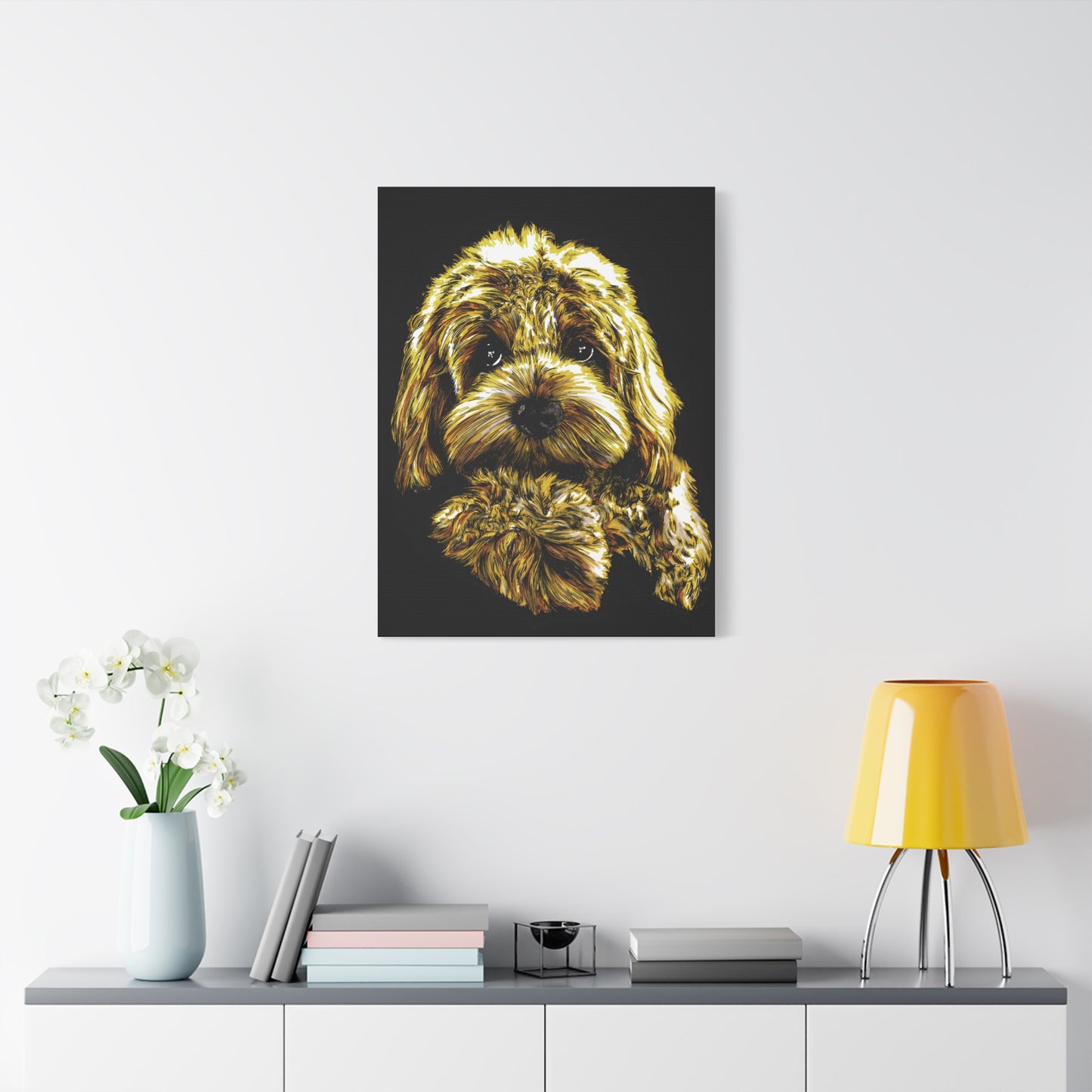 Goldendoodle Print, Hand-Drawn Original Dog Art,