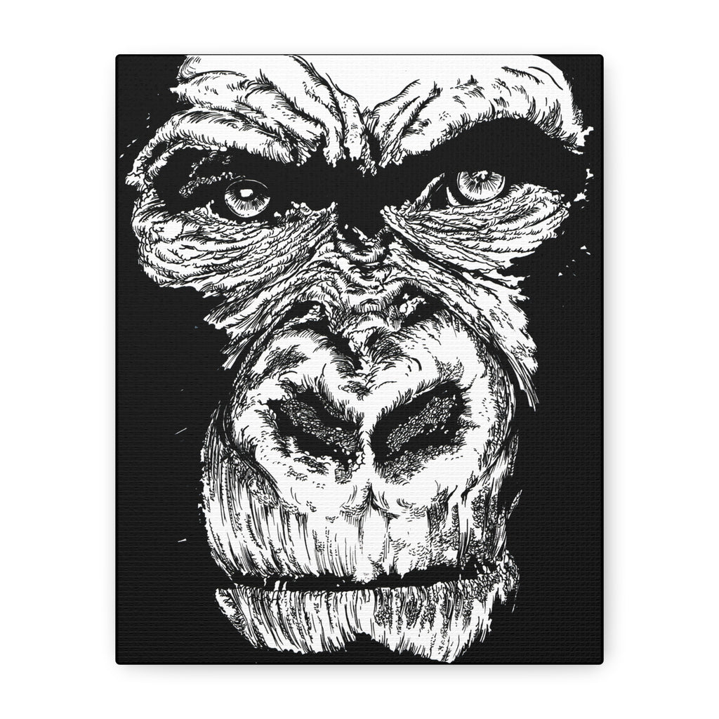 Gorilla Wall Art, Gorilla Print, Hand-Drawn Gorilla