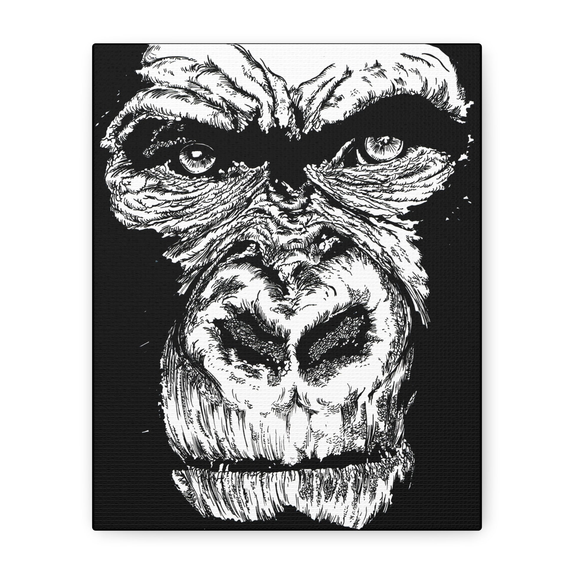 Gorilla Wall Art, Gorilla Print, Hand-Drawn Gorilla