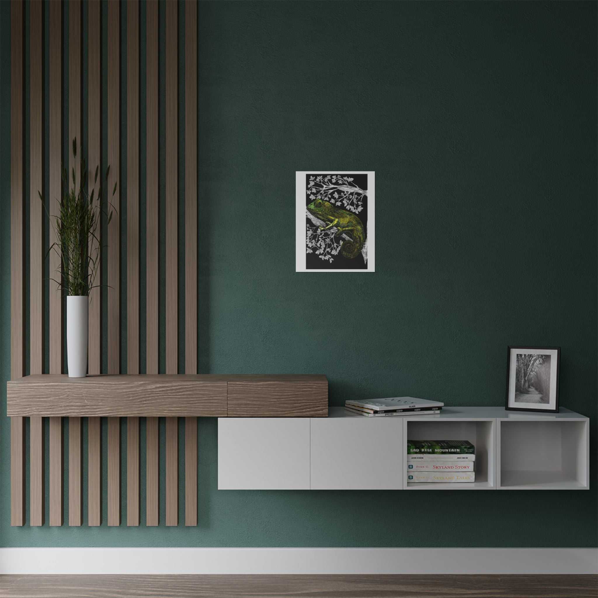 Transform your walls with our stunning Chameleon Satin Poster - 300gsm Wall Art for Nature Lovers. Elevate your space with vibrant colors!