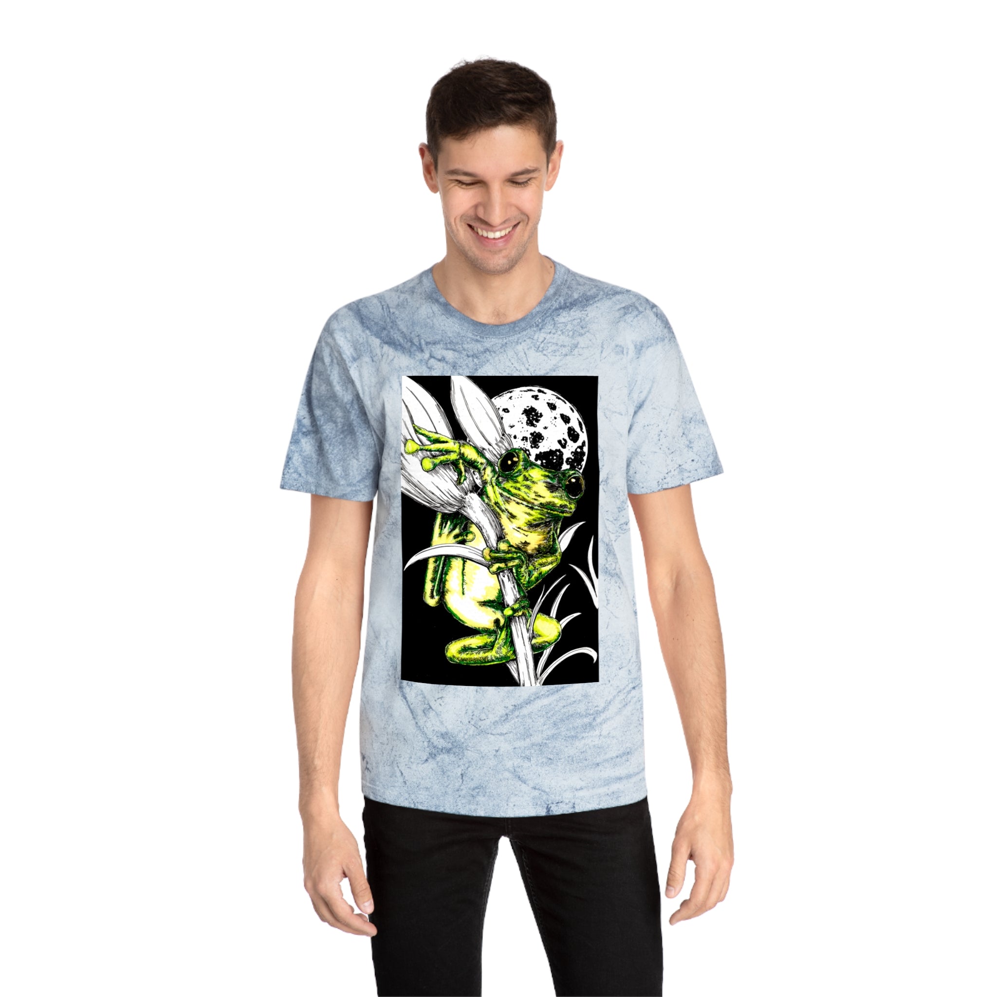 Colorful Frog Art Unisex T Shirt Vibrant Nature Design
