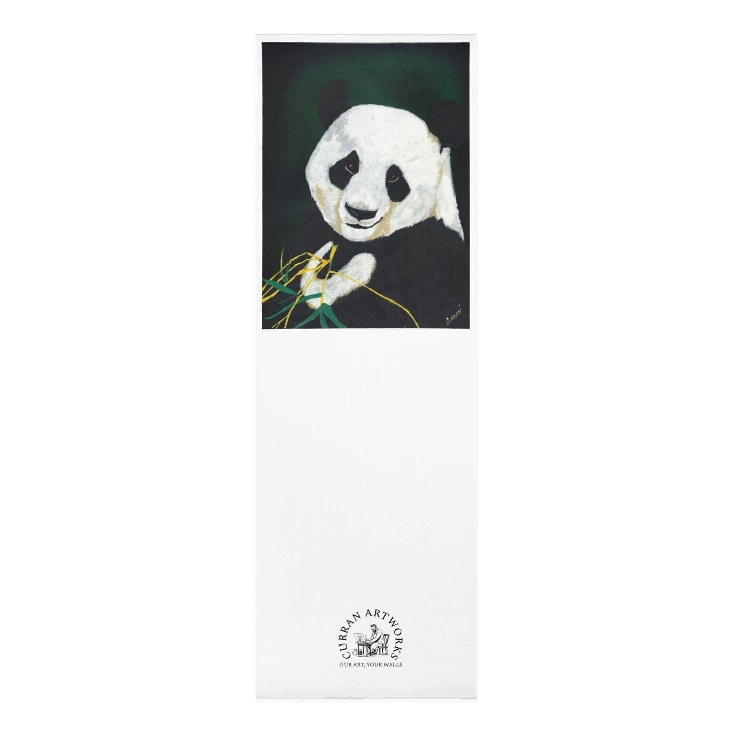 Panda Yoga Mat, Hand-Painted Mat, Artistic Yoga Mat, Animal Art Mat, Unique Yoga Mat, Panda Print Mat, Custom Yoga Mat, Birthday Gift
