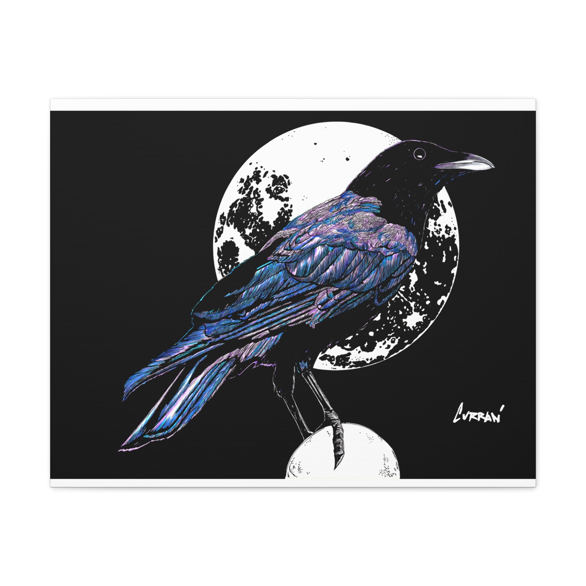 Crow Art – Original Hand-Drawn Unique, Detailed Illustration