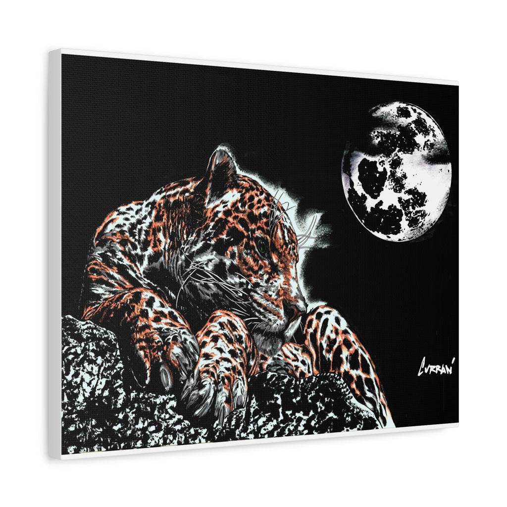Leopard Canvas Art – Original Hand-Drawn Realistic Big Cat