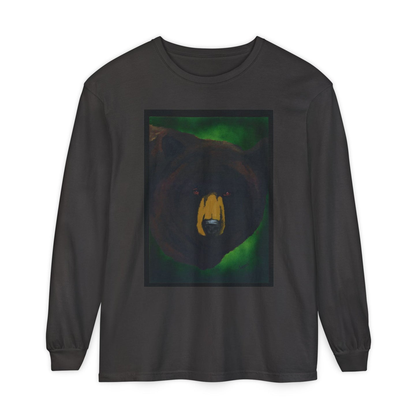 Brown Bear Portrait Long Sleeve Unisex T Shirt