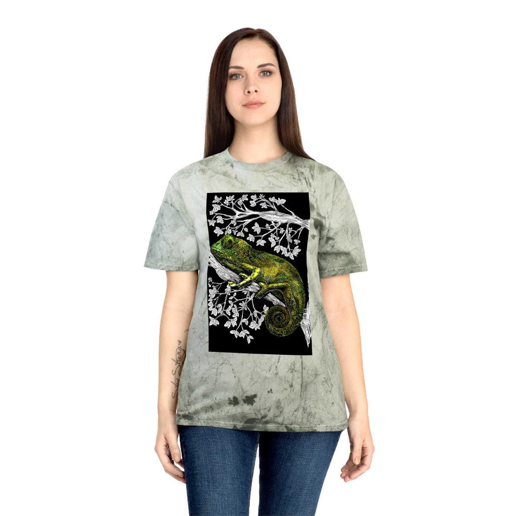Chameleon Color Blast T-Shirt - Vibrant Nature-Inspired Tee
