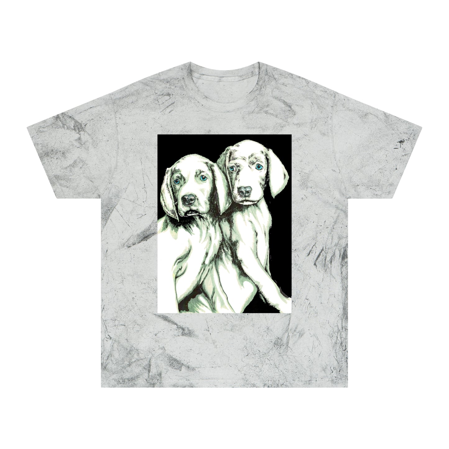 Color Blast Unisex T-Shirt with Playful Dog Design