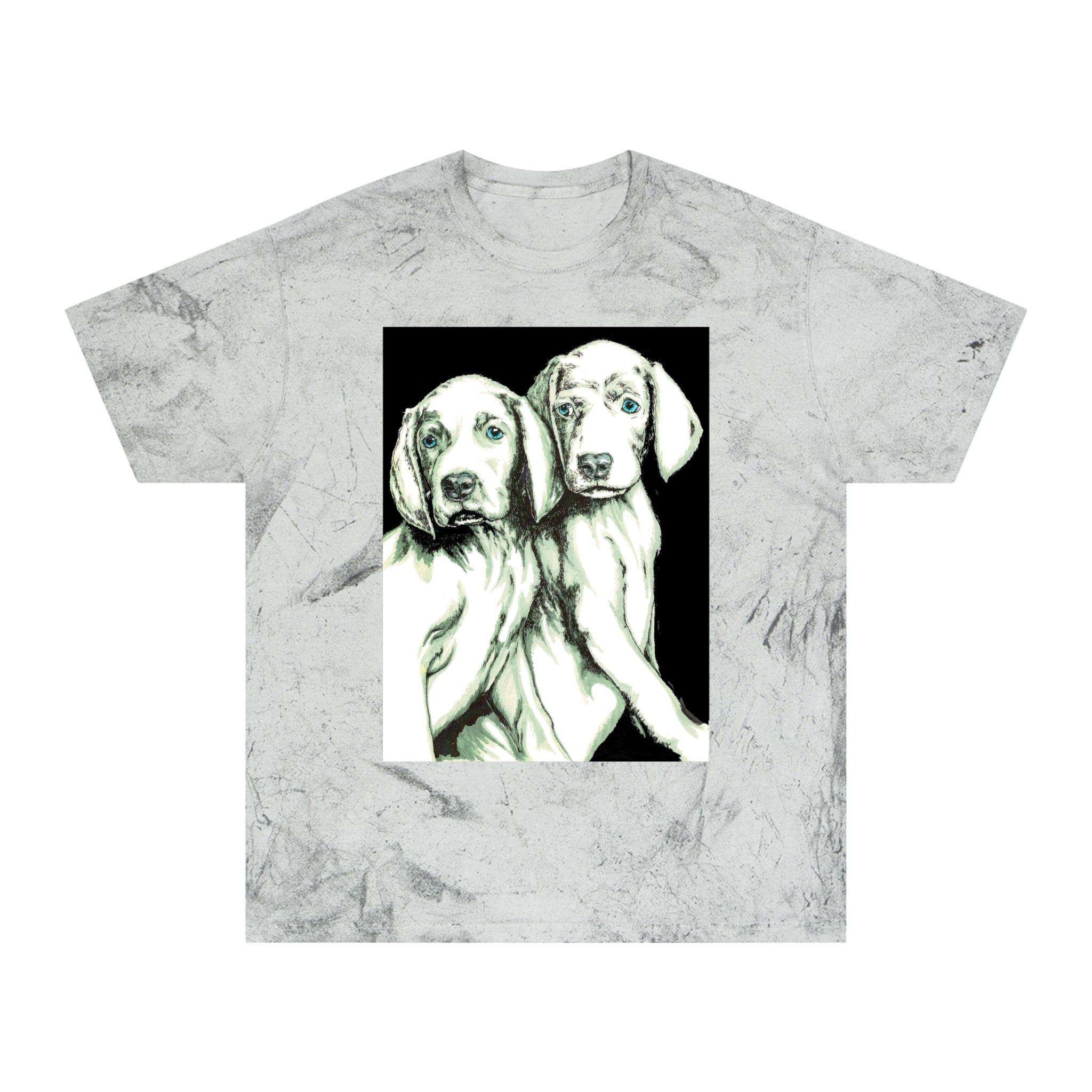 Color Blast Unisex T-Shirt with Playful Dog Design