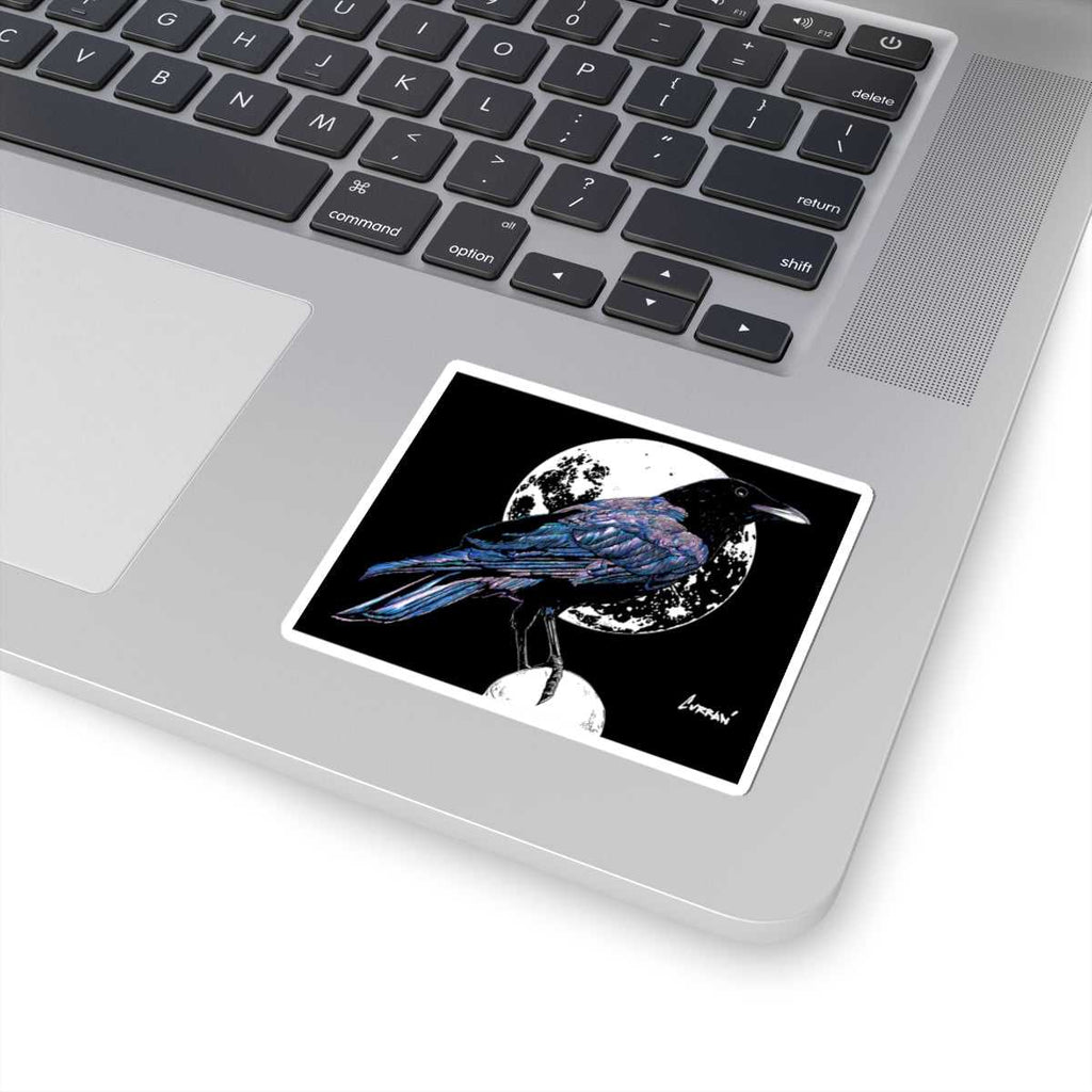 Mystical Crow Kiss-Cut Stickers | Dark Aesthetic Décor