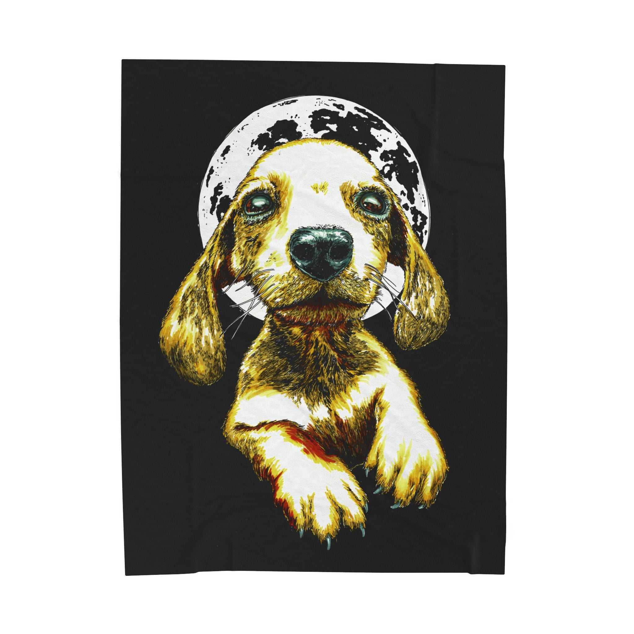 Adorable Dog Cozy Velveteen Plush Blanket, For Pet Lovers
