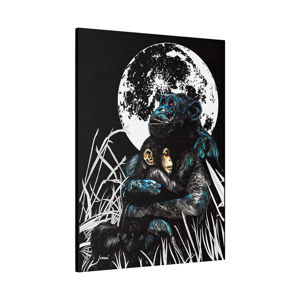 Gorilla Wall Art, Gorilla Print, Hand-Drawn Gorilla, Wildlife Art,