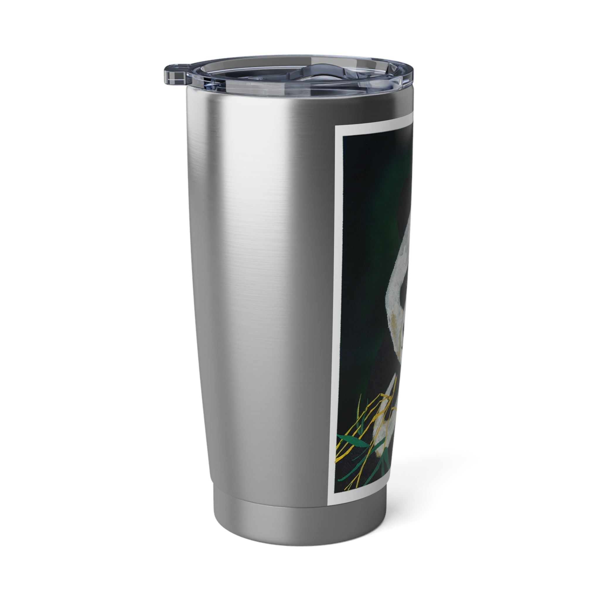Panda Tumbler, 20oz Travel Mug, Original Hand Painted Art,