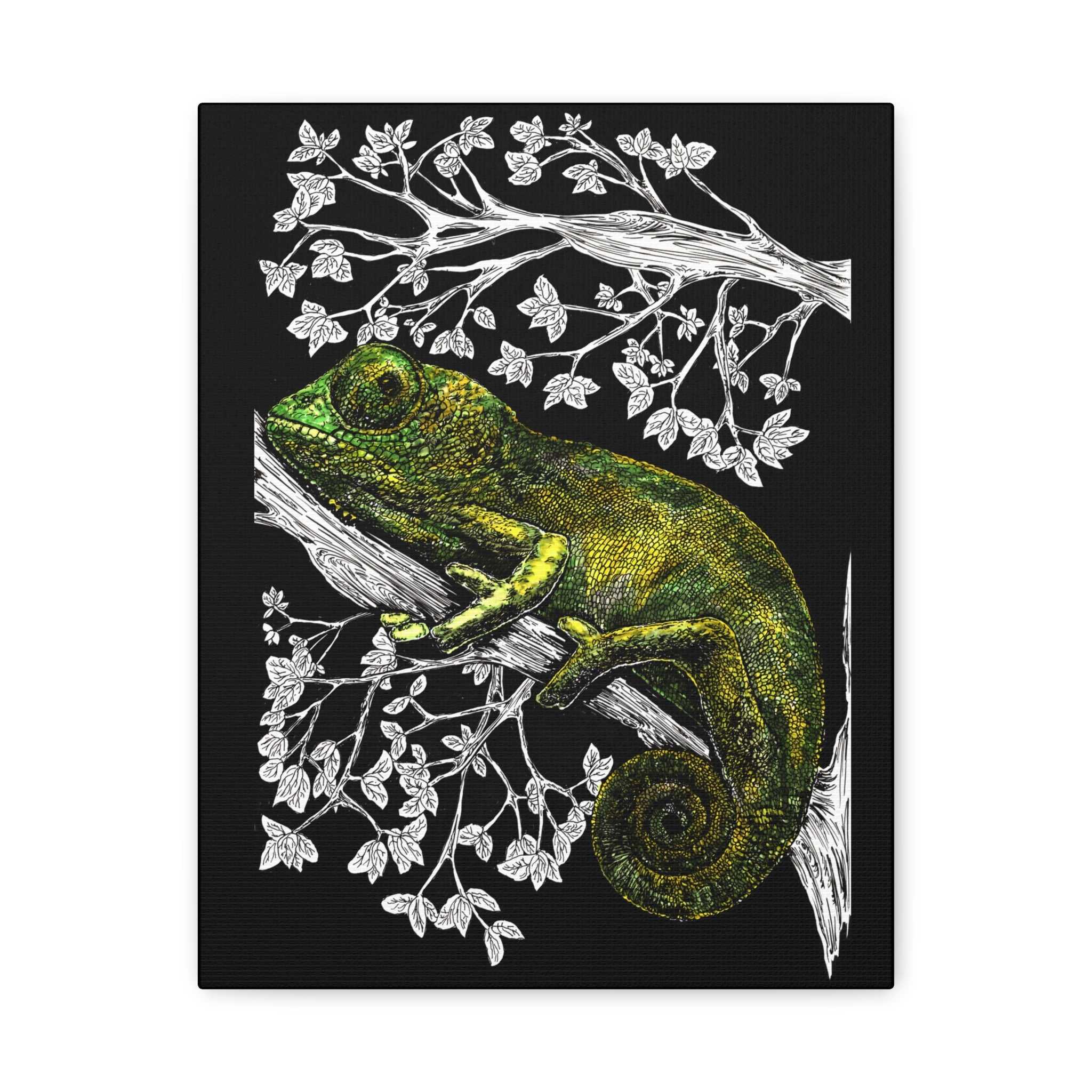 Chameleon in Tree Wall Art Print of the Original wall art