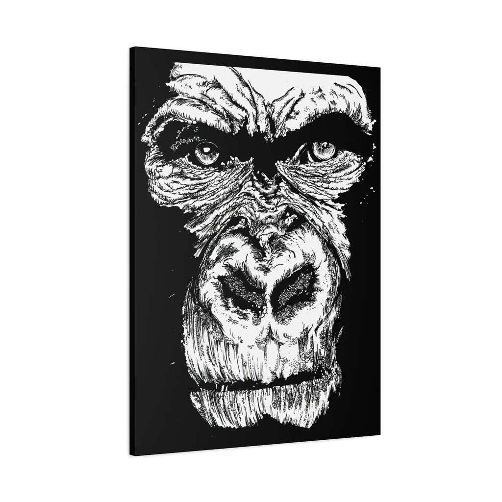 Gorilla Wall Art, Gorilla Print, Hand-Drawn Gorilla