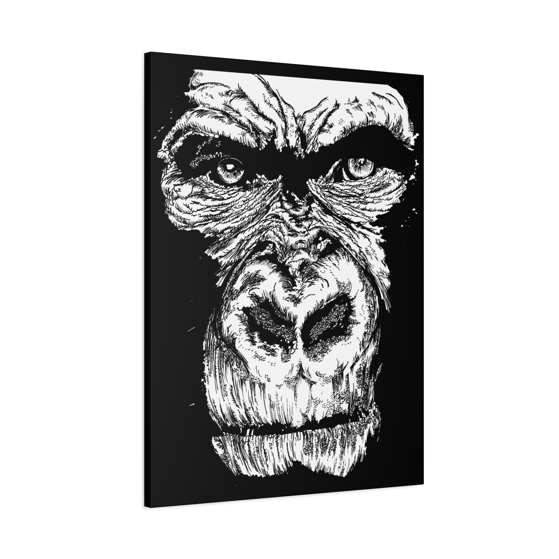 Gorilla Wall Art, Gorilla Print, Hand-Drawn Gorilla