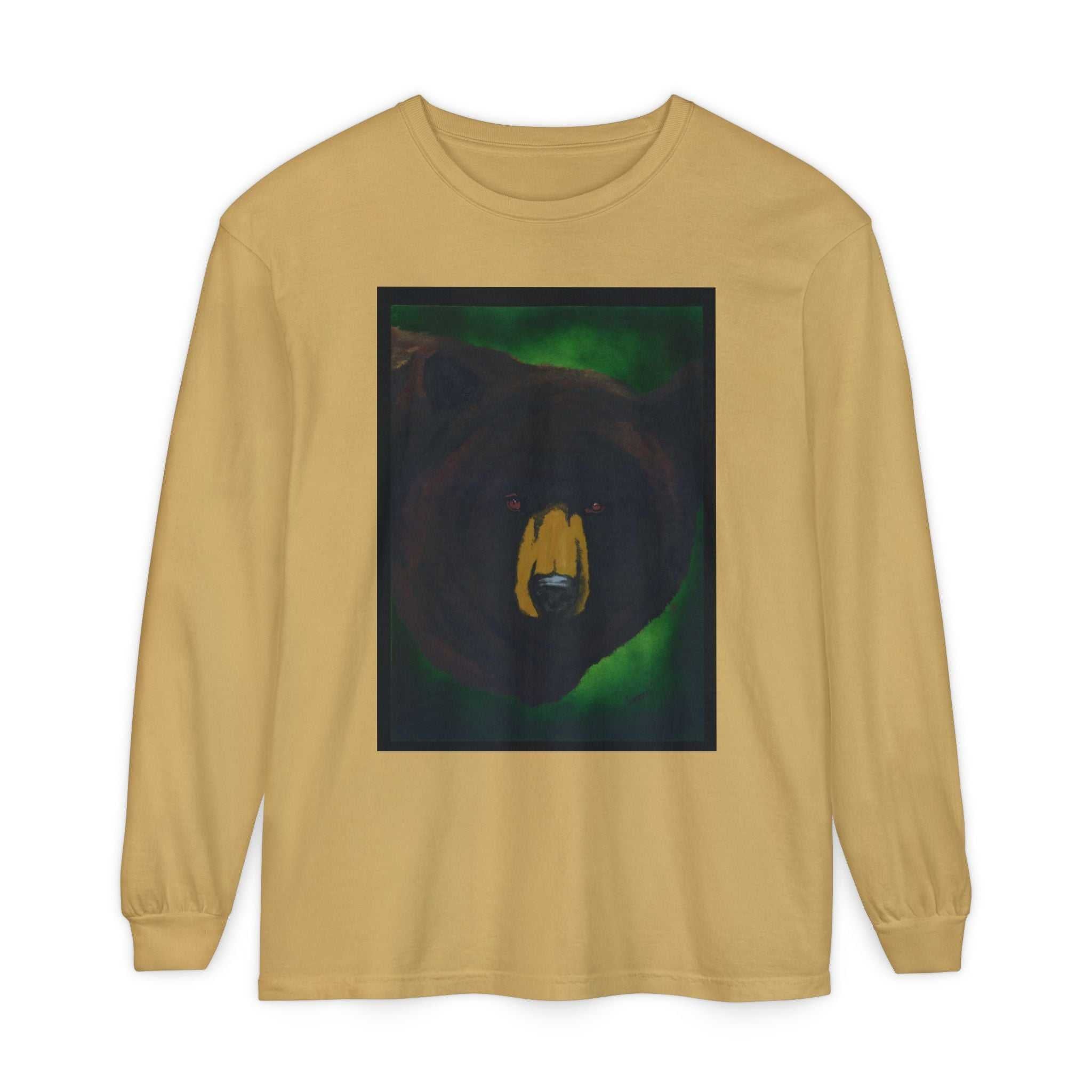 Brown Bear Portrait Long Sleeve Unisex T Shirt