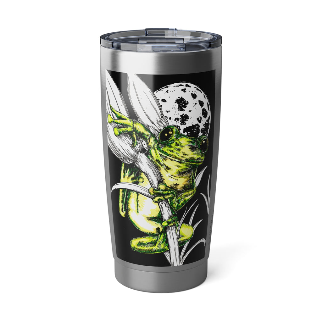 Frog Travel Mug, 20oz Tumbler, Original Art Design,