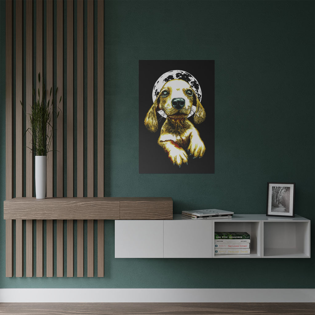 Charming Dog Satin Poster - 300gsm Wall Art Print