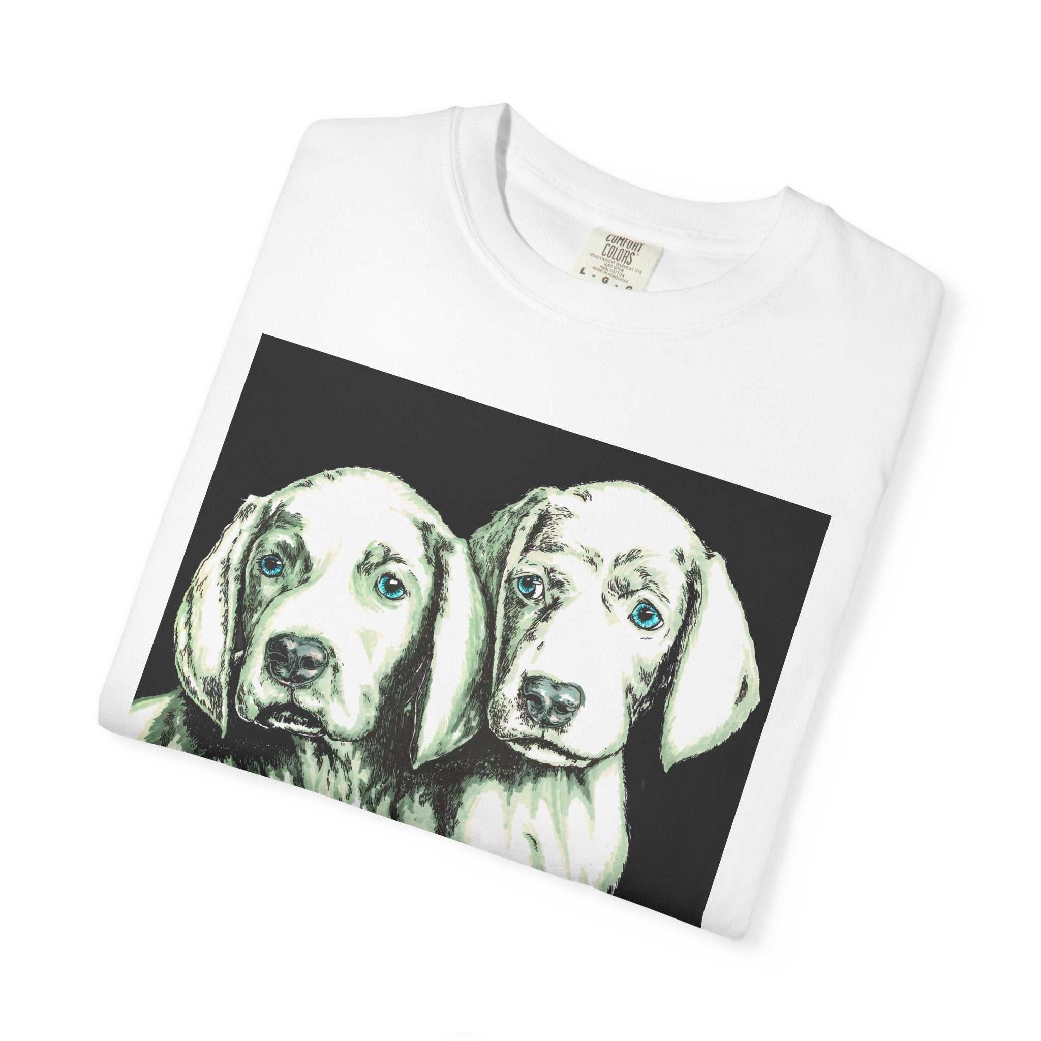 Fall in love with our Puppy Love Unisex Tee featuring the Hand Drawn Original Art. Perfect for dog and pet lovers everywhere!