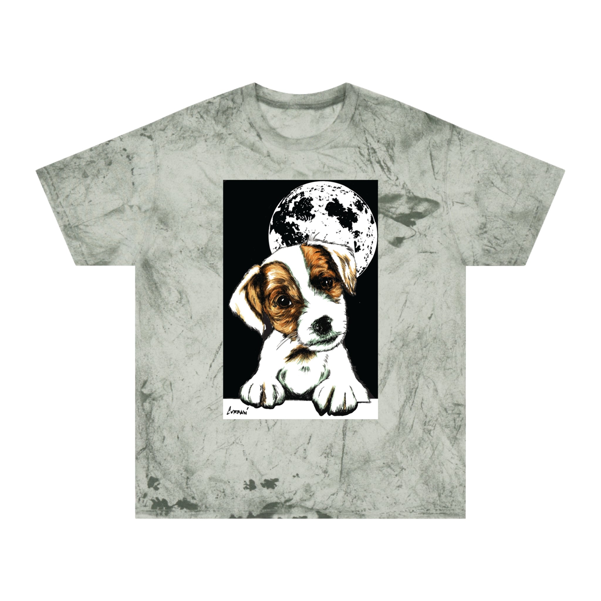 Color Blast Beagle Moon Unisex T Shirt for Pet Lovers