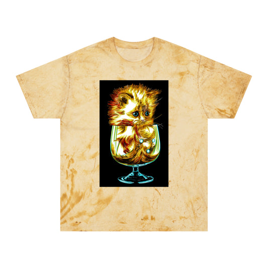 Color Blast Kitten T-Shirt – Artistic Tee for Cat Lovers