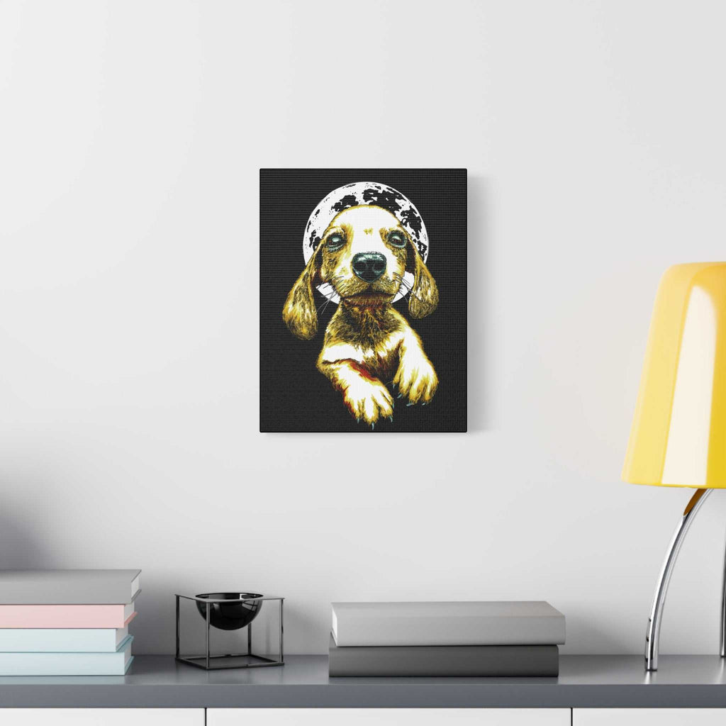Add a touch of whimsy to your walls with our Whimsical Dog Canvas Wall Art - 1.25" Stretched Matte Print. Perfect for dog lovers!