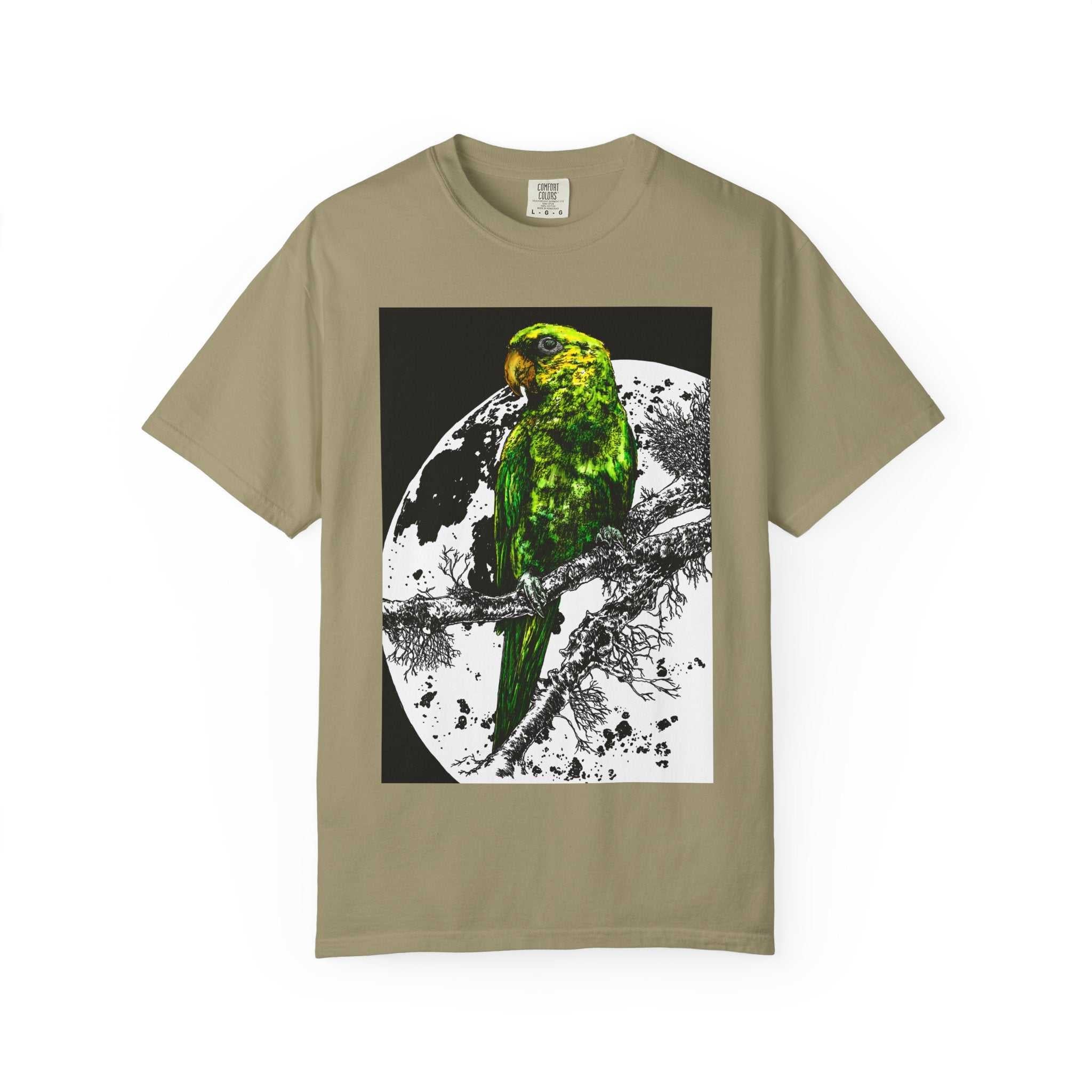 Cool Parrot in the Moonlight Unisex T-shirt