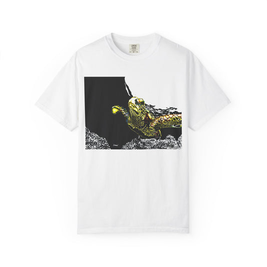 Sea Turtle Garment-Dyed Graphic Tee - Unisex Ocean Style T-Shirt