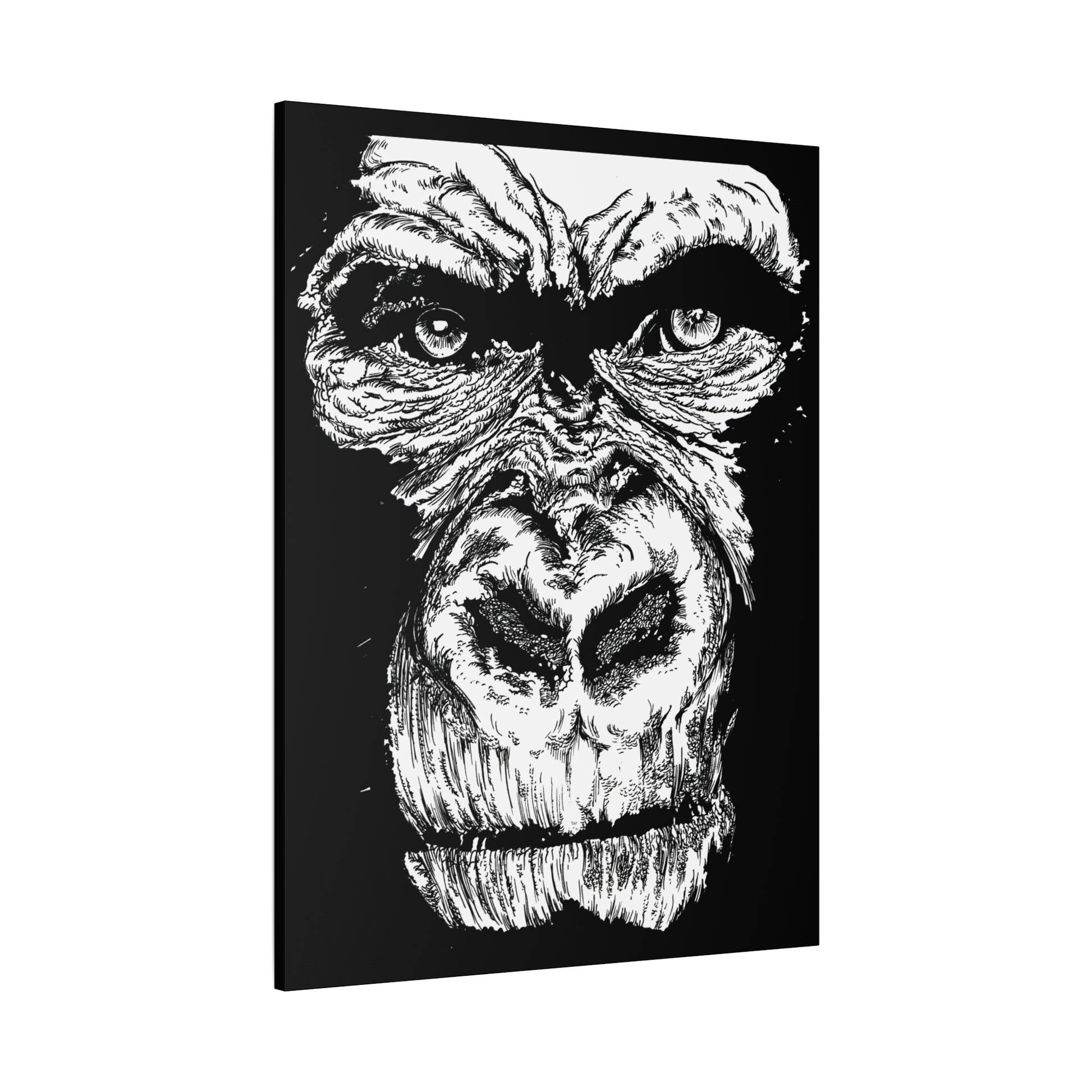 Gorilla Wall Art, Gorilla Print, Hand-Drawn Gorilla