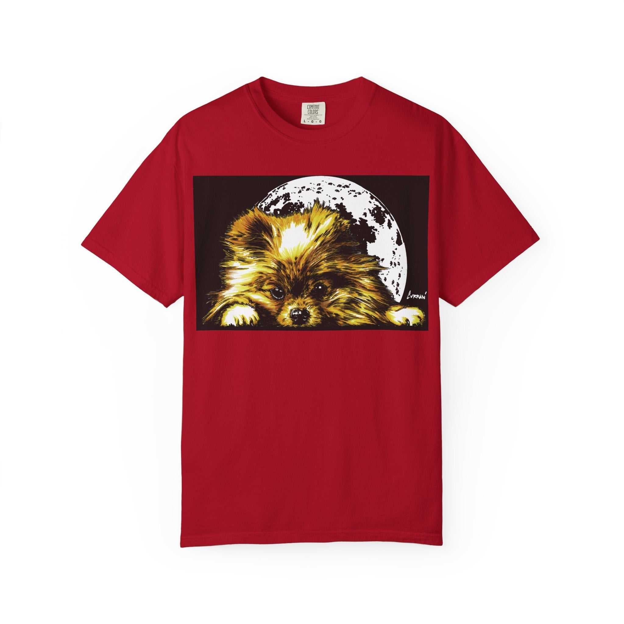 Pomeranian Unisex T-shirt - Hand Painted Art Design
