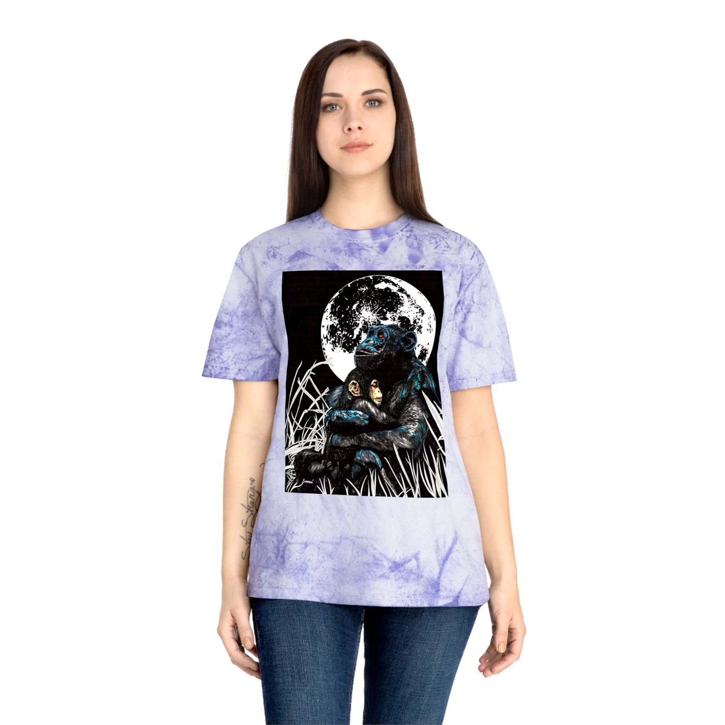Gorilla and Child T Shirt Original Hand-Drawn Art