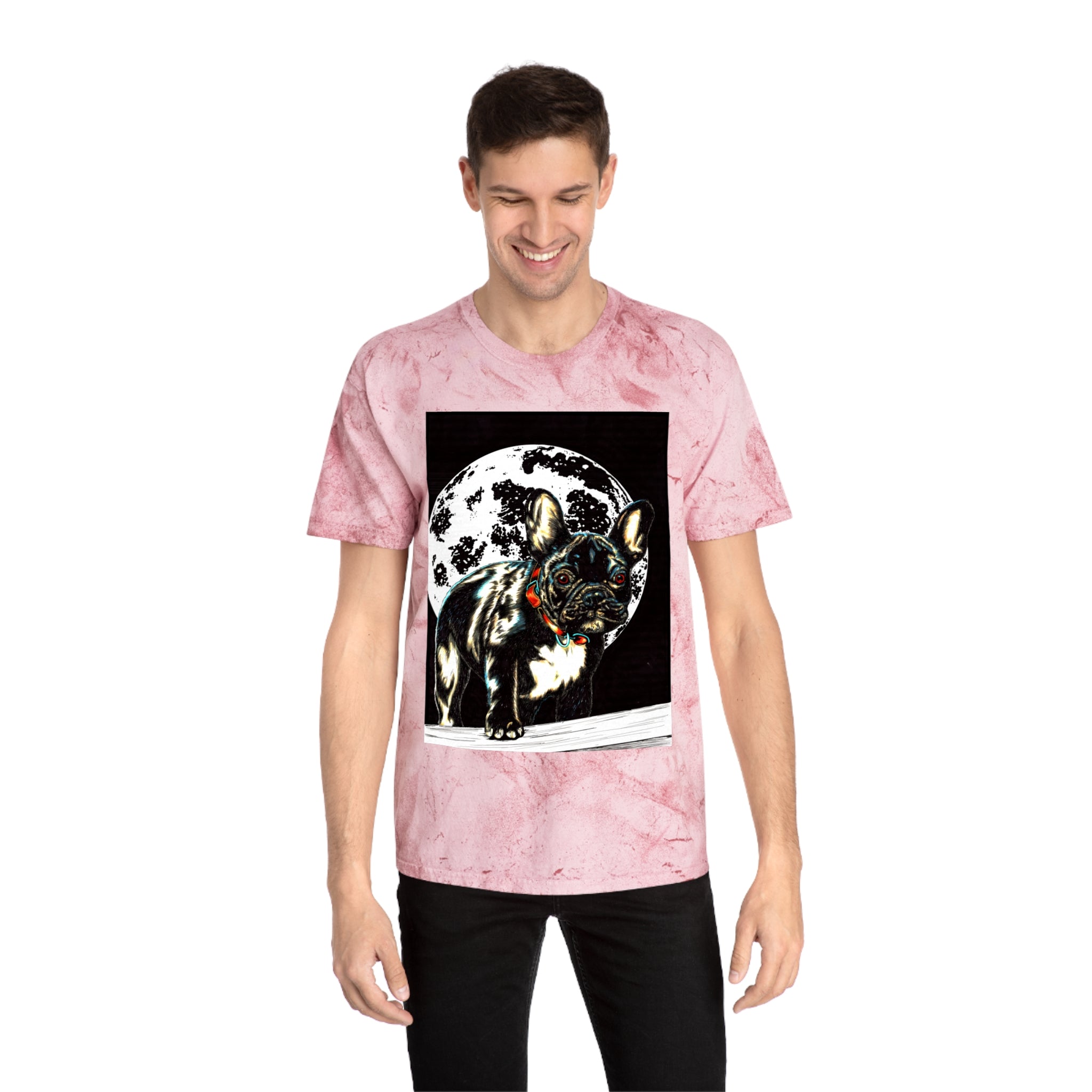 Color Blast French Bulldog T-Shirt | Unisex Moonlit Design