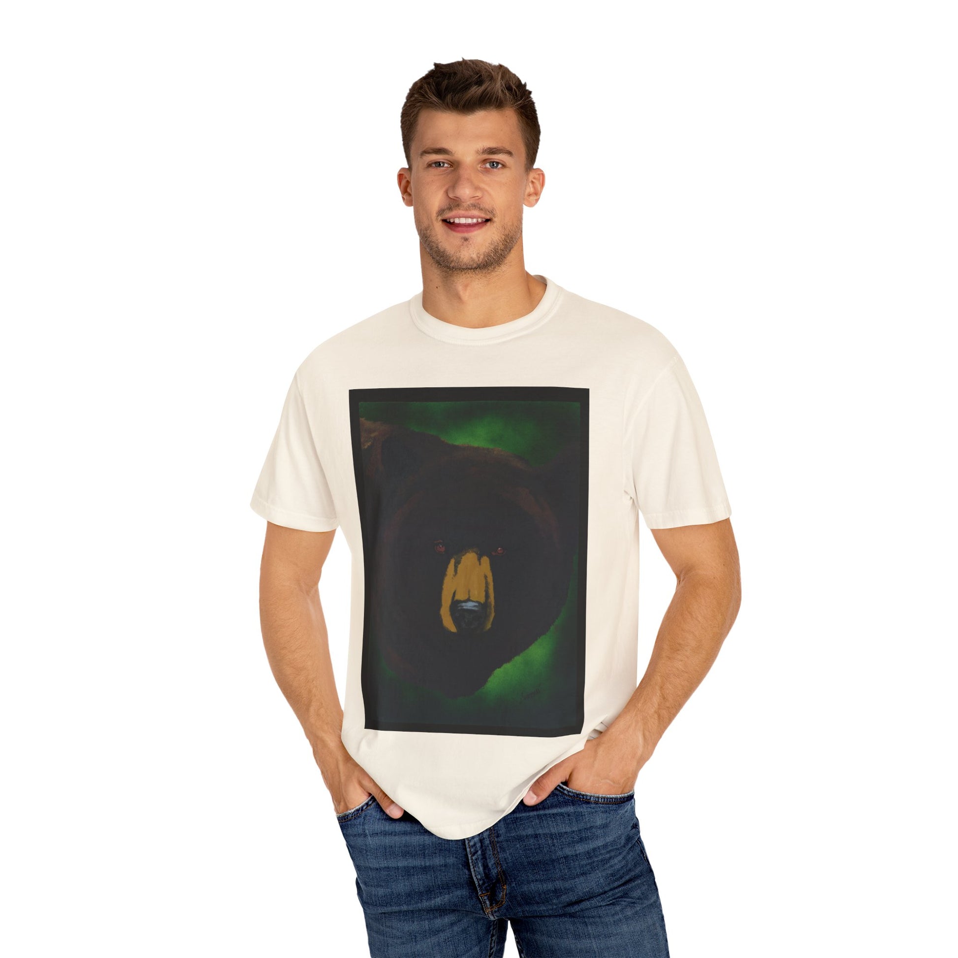 Brown Bear Unisex Garment-Dyed T-Shirt - Nature Apparel