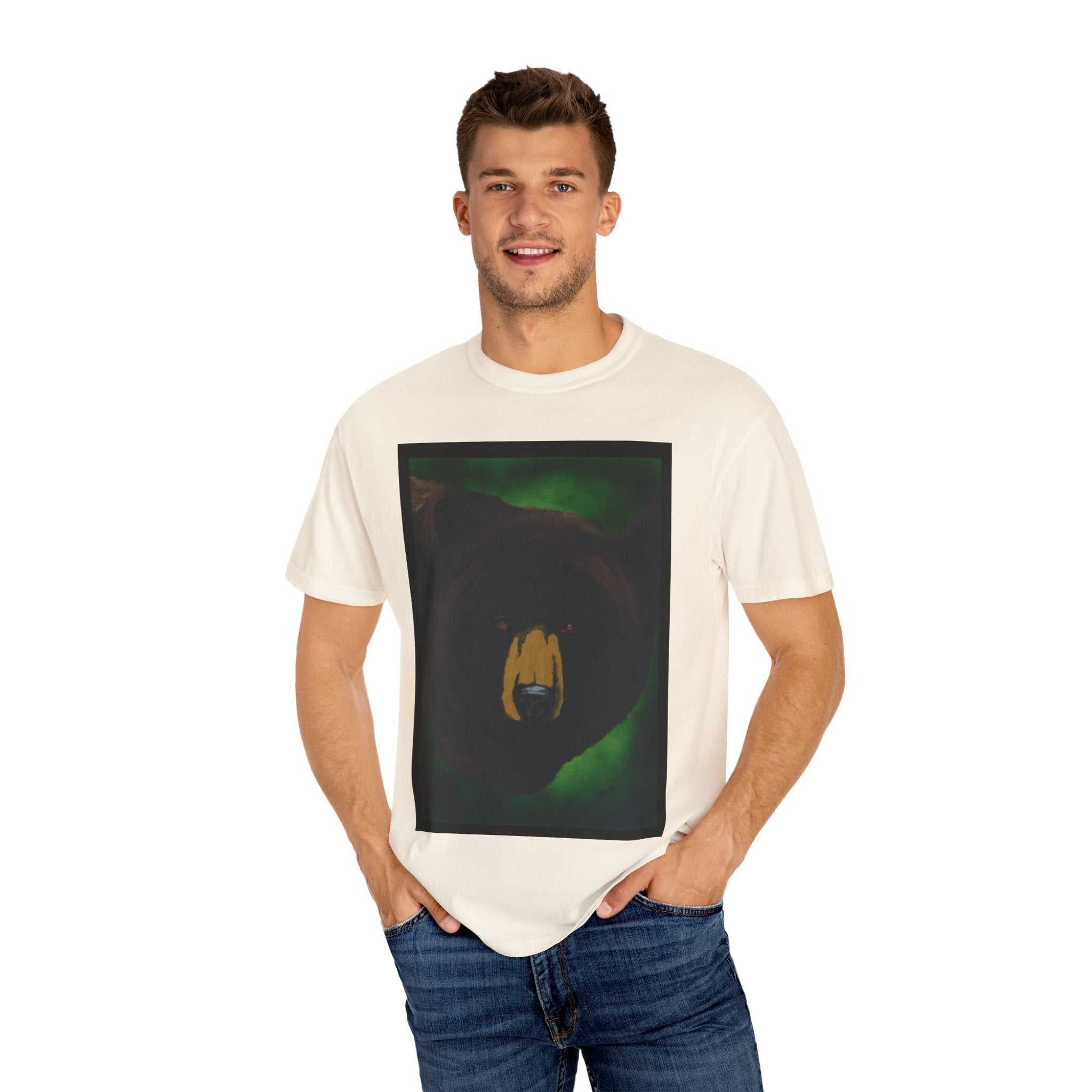 Brown Bear Unisex Garment-Dyed T-Shirt - Nature Apparel