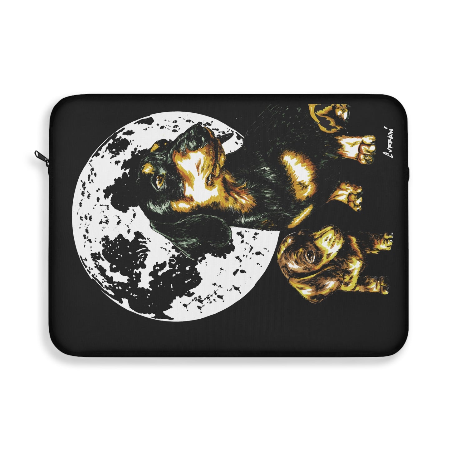 Moonlit Dachshund Laptop Sleeve - Cute Dog Design for Pet Lovers