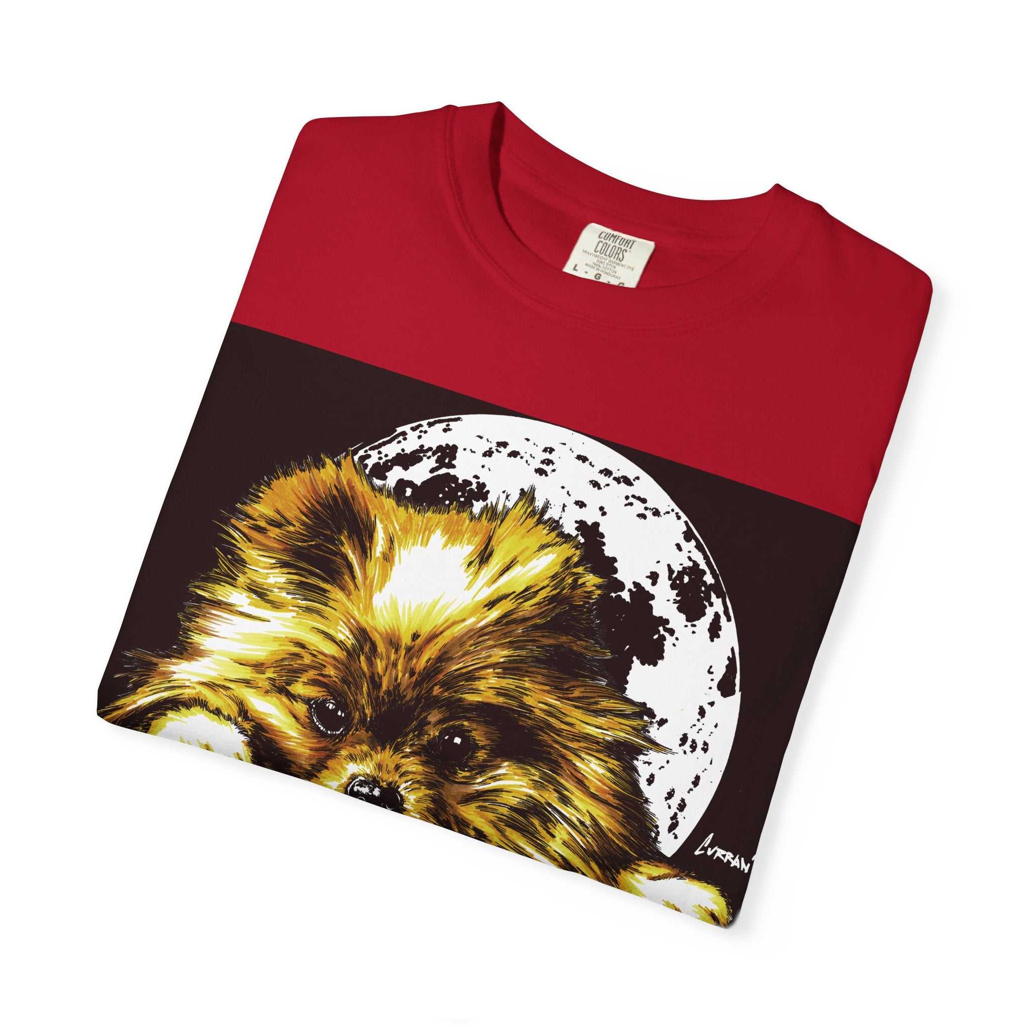 Pomeranian Unisex T-shirt - Hand Painted Art Design