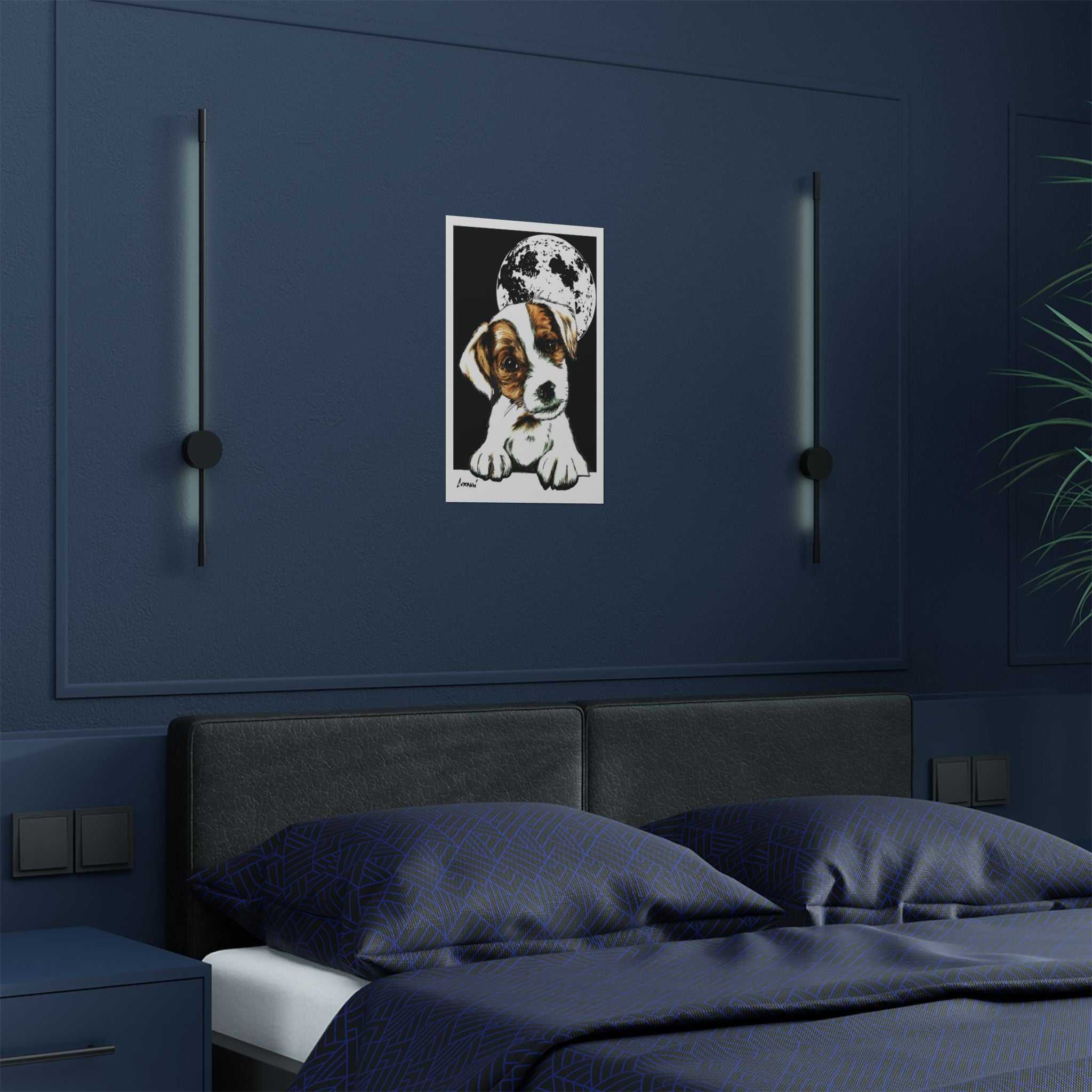 Adorable Beagle Satin Poster - Perfect for Animal Lovers