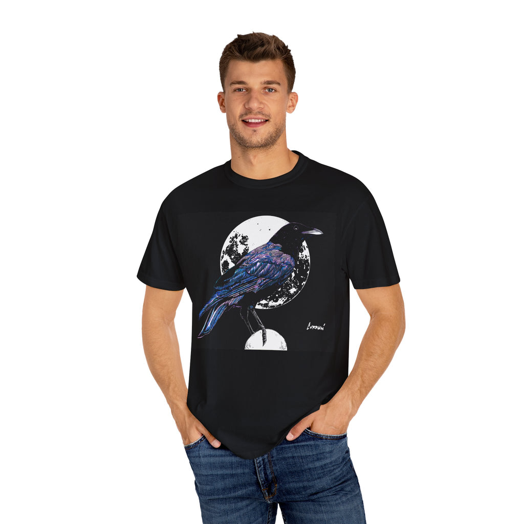 Crow Garment-Dyed T-Shirt for Nature Lovers