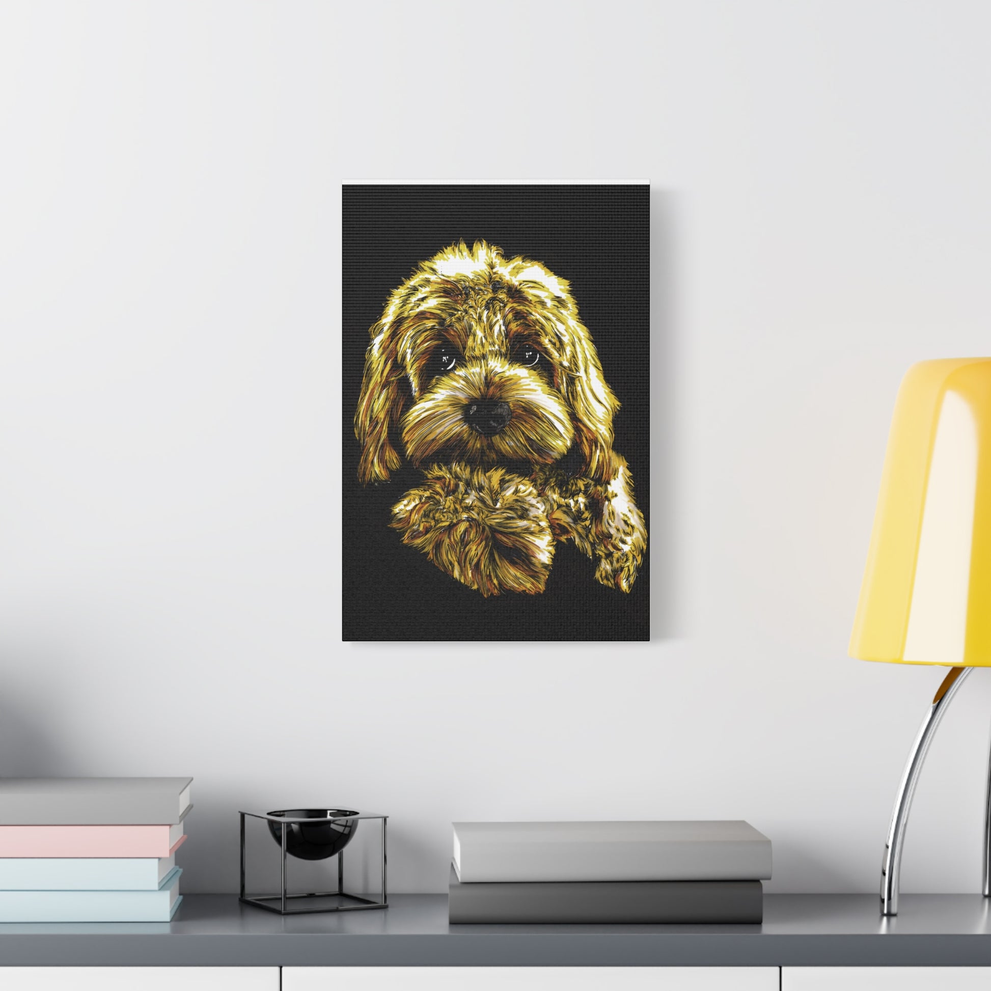Goldendoodle Print, Hand-Drawn Original Dog Art,