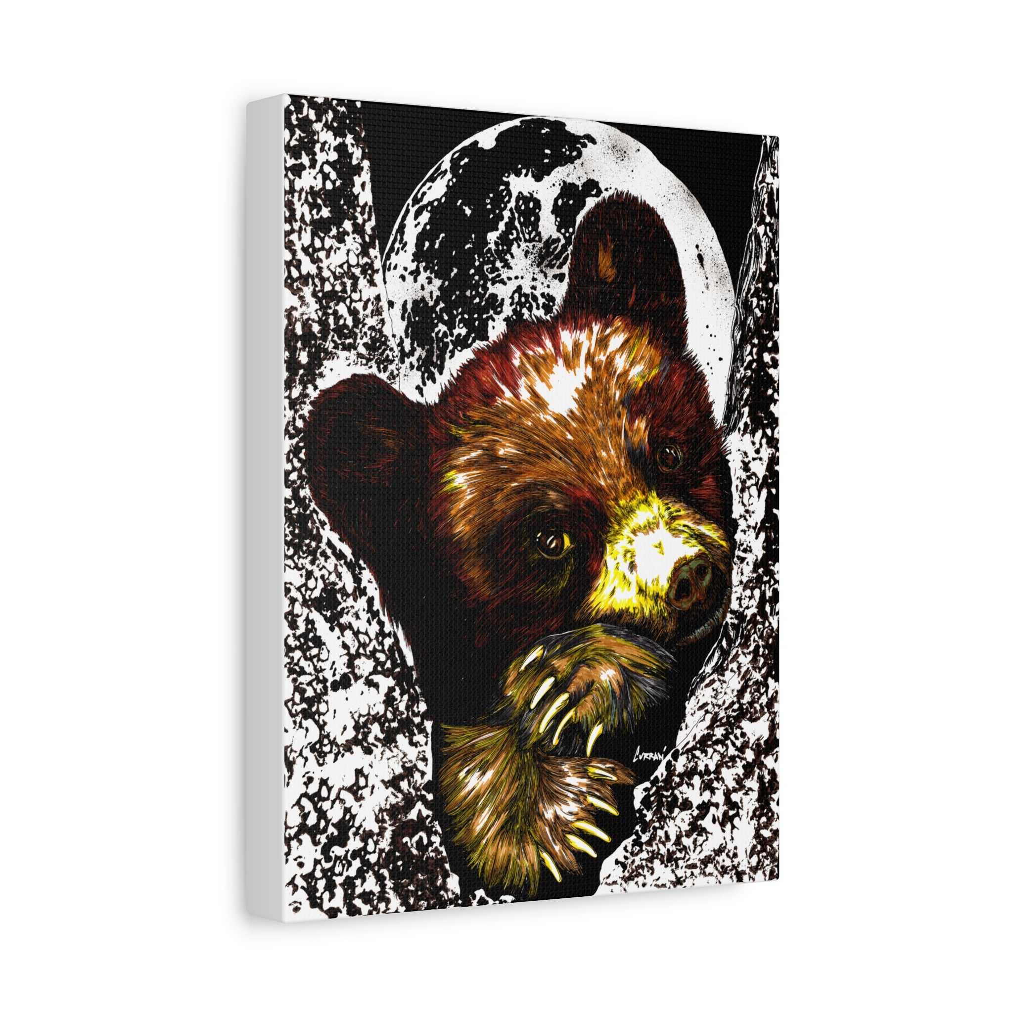 Brown Bear Cub Print of the Original, hand drawn wall art