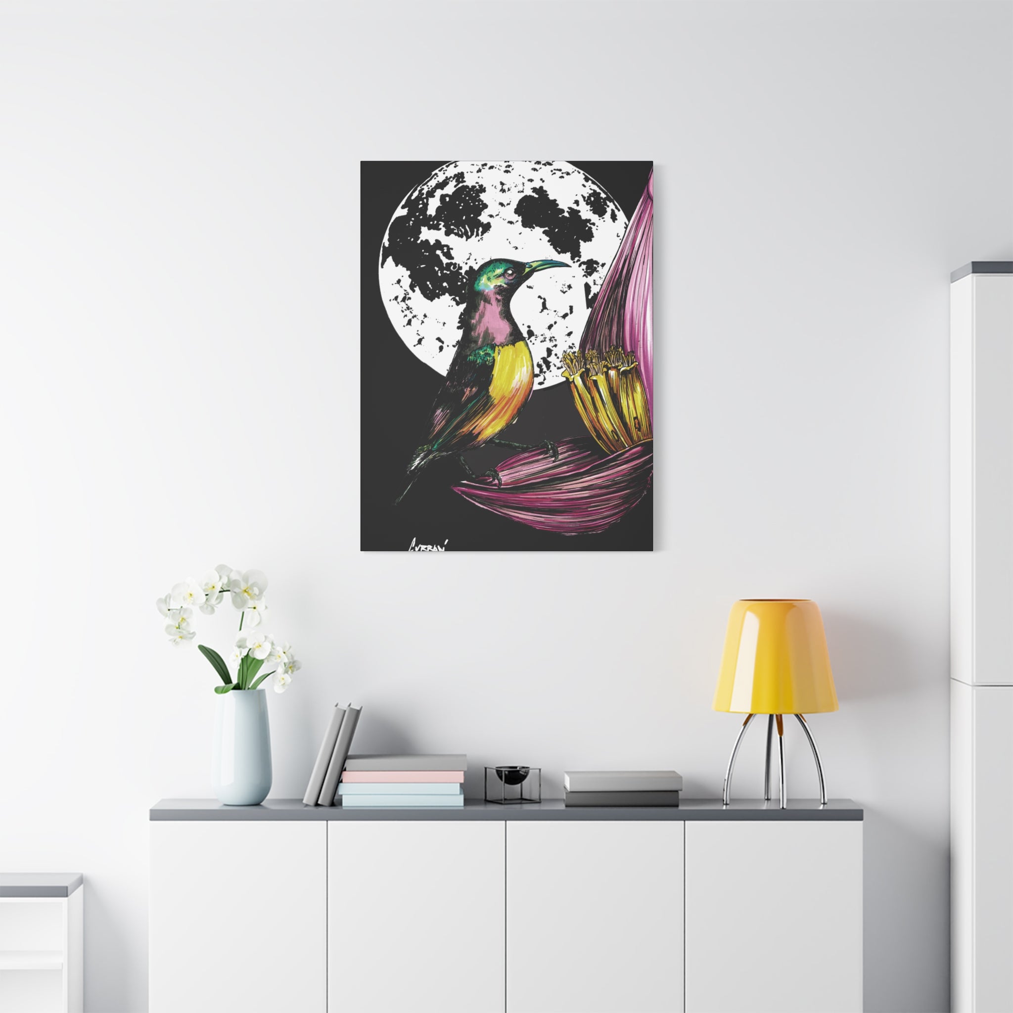 Hummingbird Wall Art Print of the Original, hand drawn