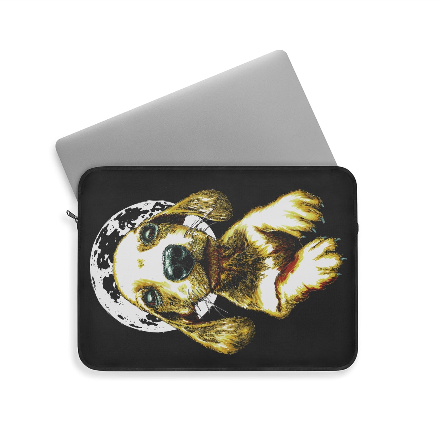 Moonlit Dog Laptop Sleeve - Stylish & Protective Case for Pet Lovers